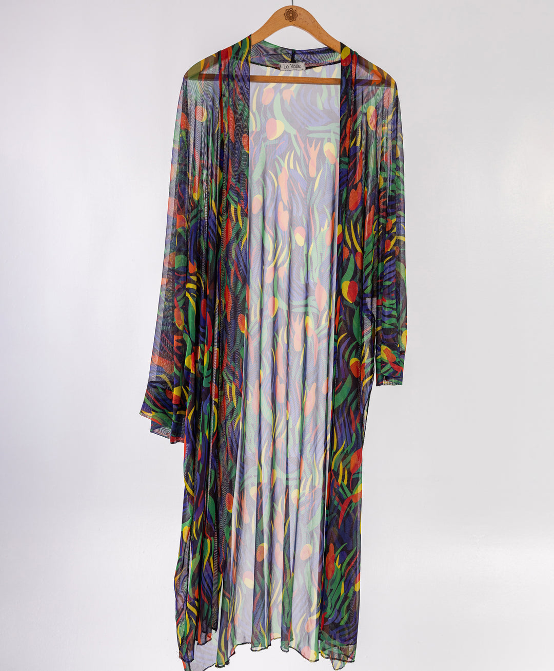 Printed Tulle Kimono