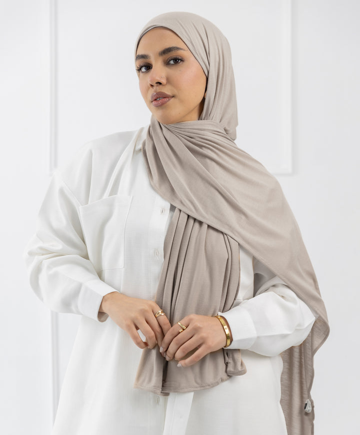 Plain Cotton Lycra Scarf