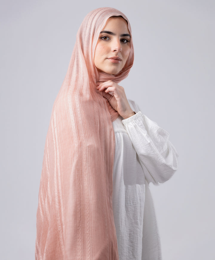 Striped Marble Linen Scarf