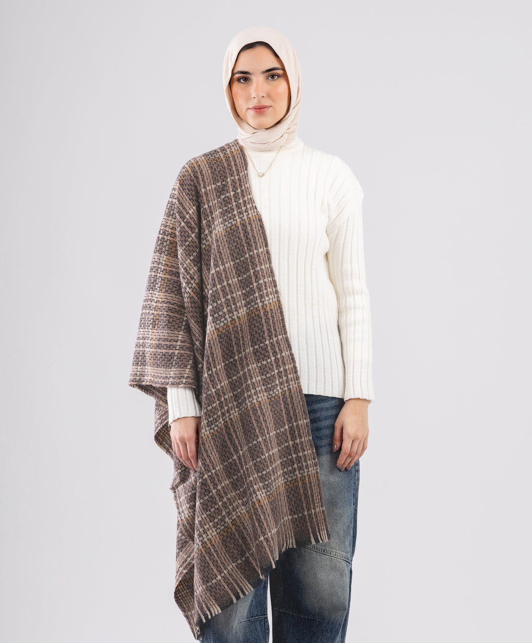 Comfy Plaid Shawl