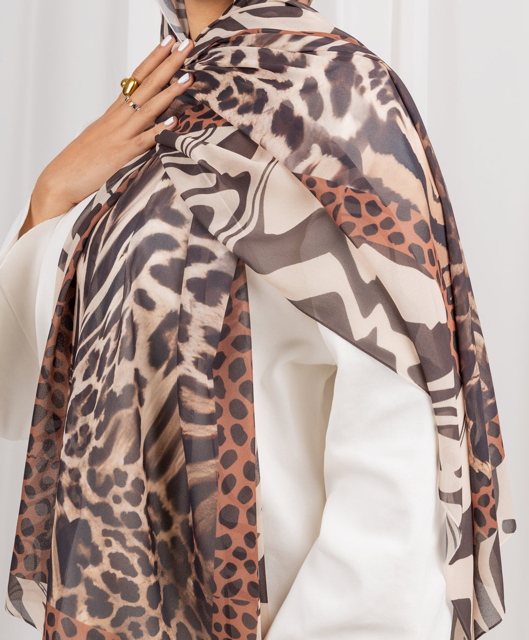 Wild Fusion Chiffon Scarf