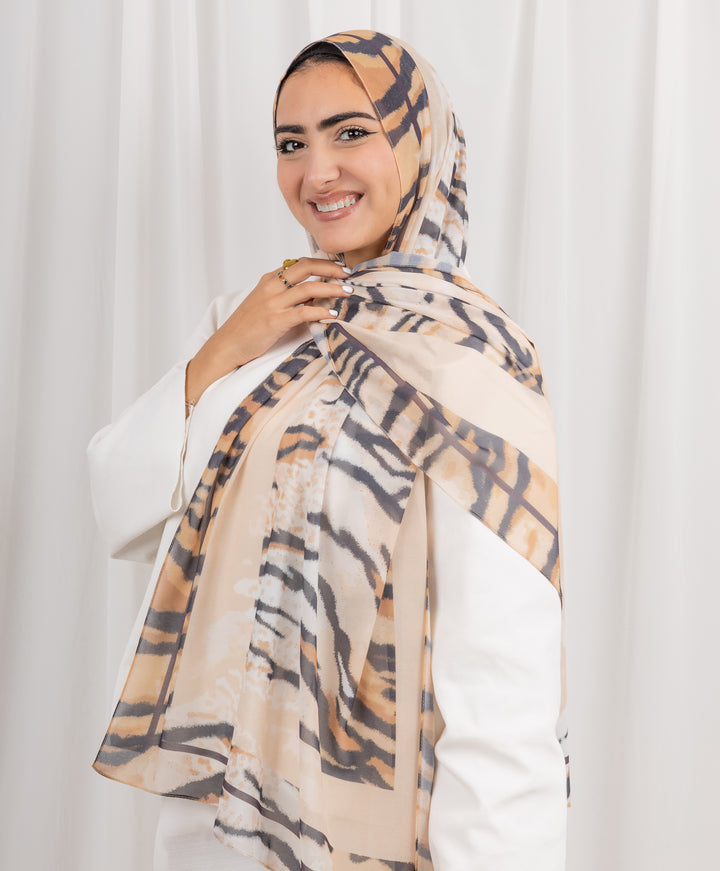 Tiger Trails Chiffon Scarf