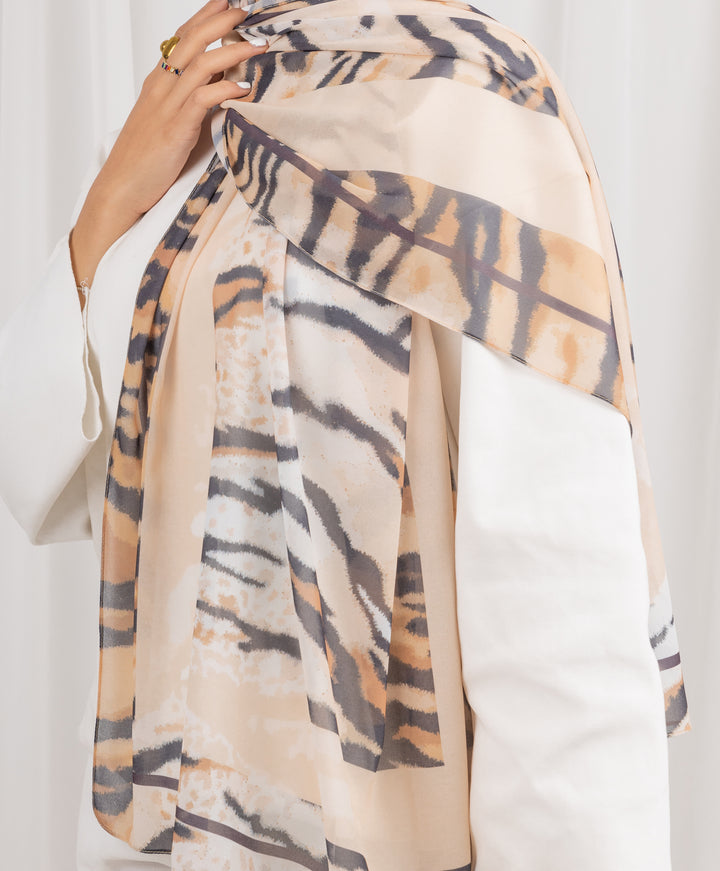 Tiger Trails Chiffon Scarf