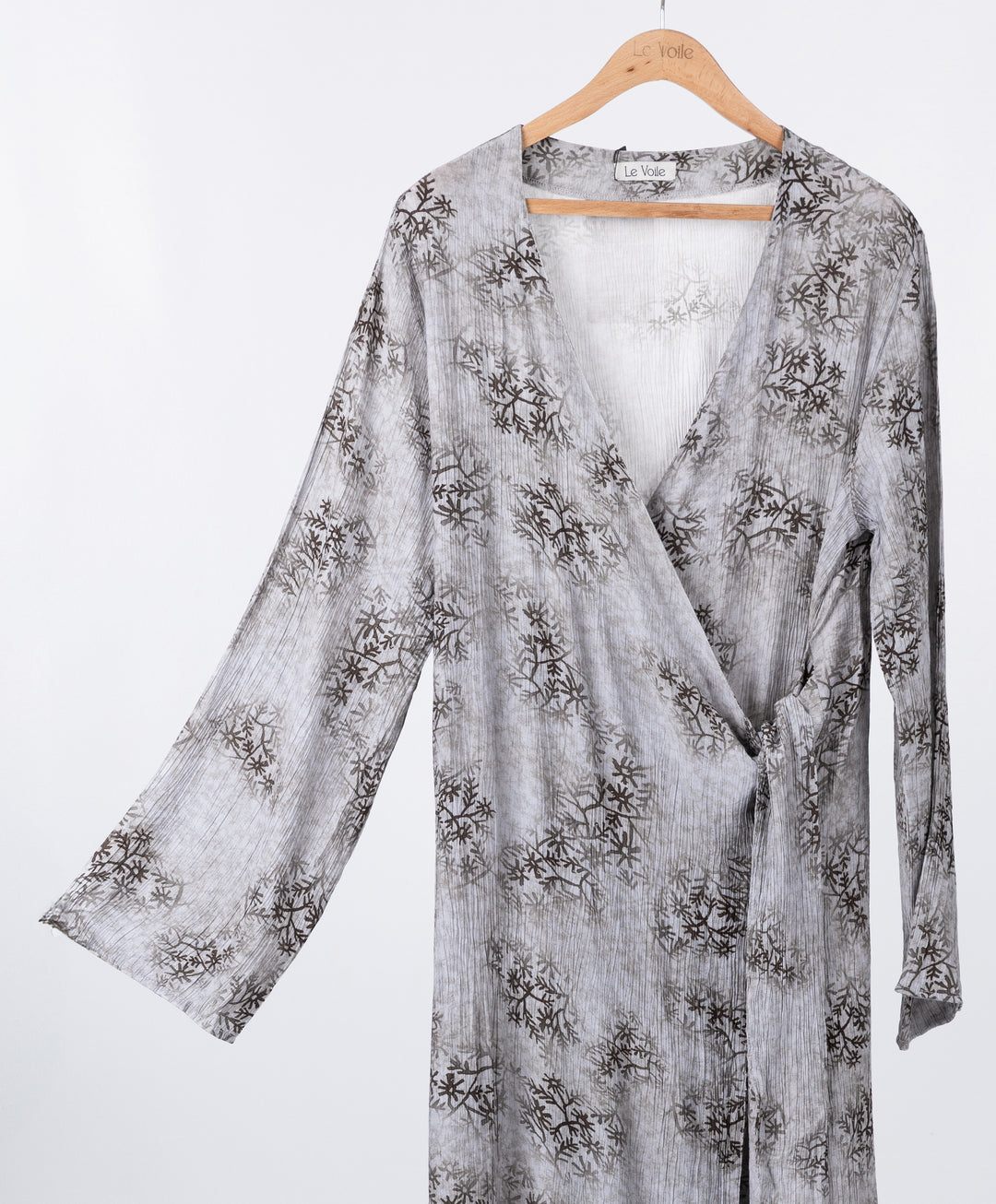 Fleuri Crinkle Wrap Dress