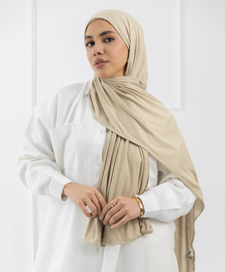 Plain Cotton Lycra Scarf