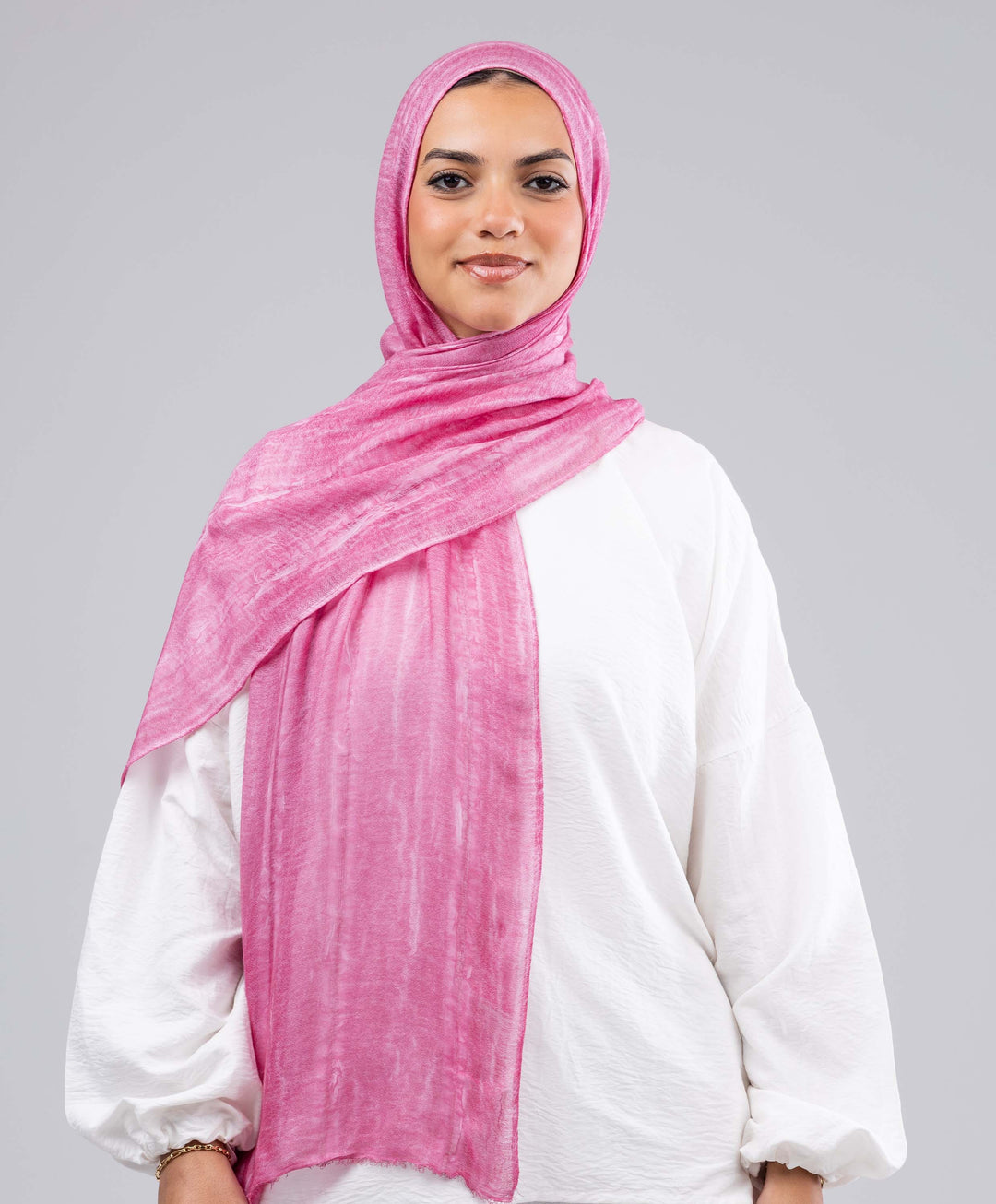 Lined Marble Cotton Scarf