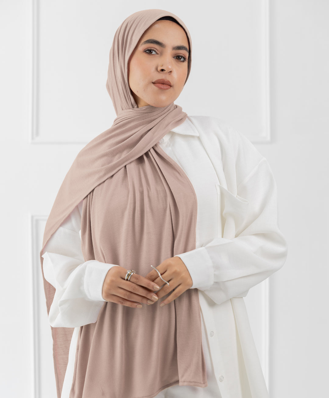 Plain Cotton Lycra Scarf