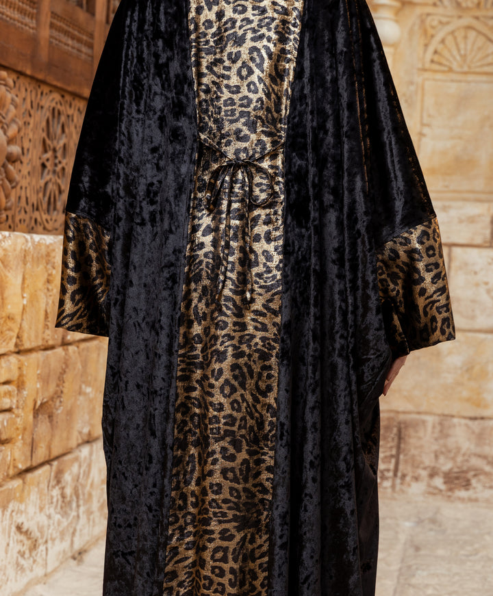 Leopard Velvet Kaftan