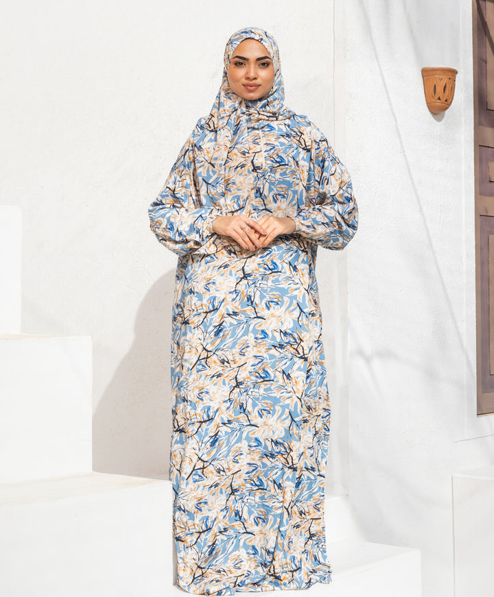 Azure Bloom Viscose Isdal