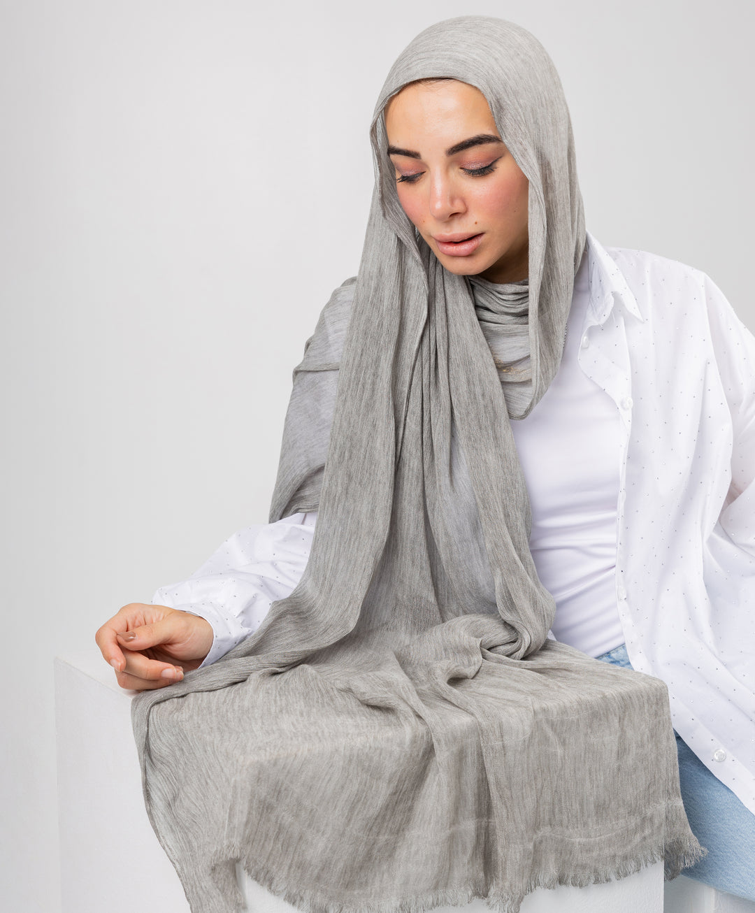 Marble Linen Scarf
