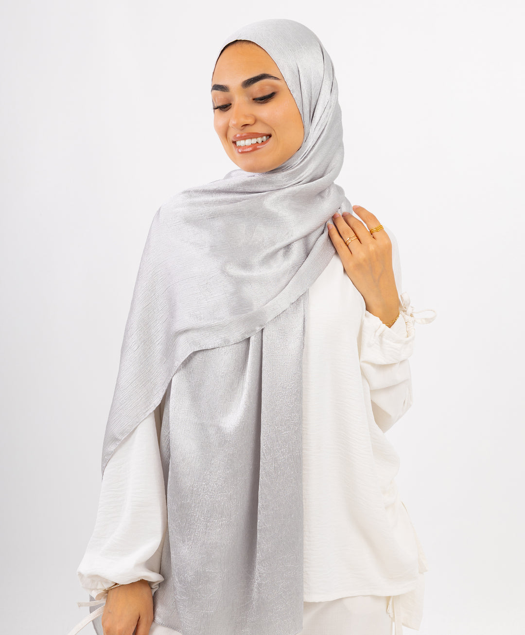 Crushed Satin Scarf