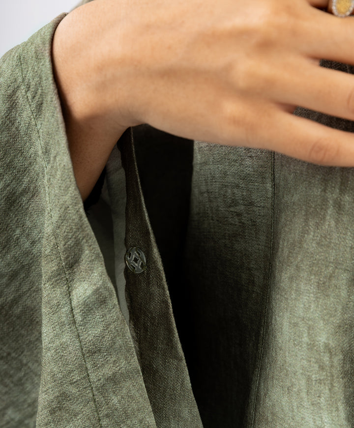 Linen Cropped Kimono