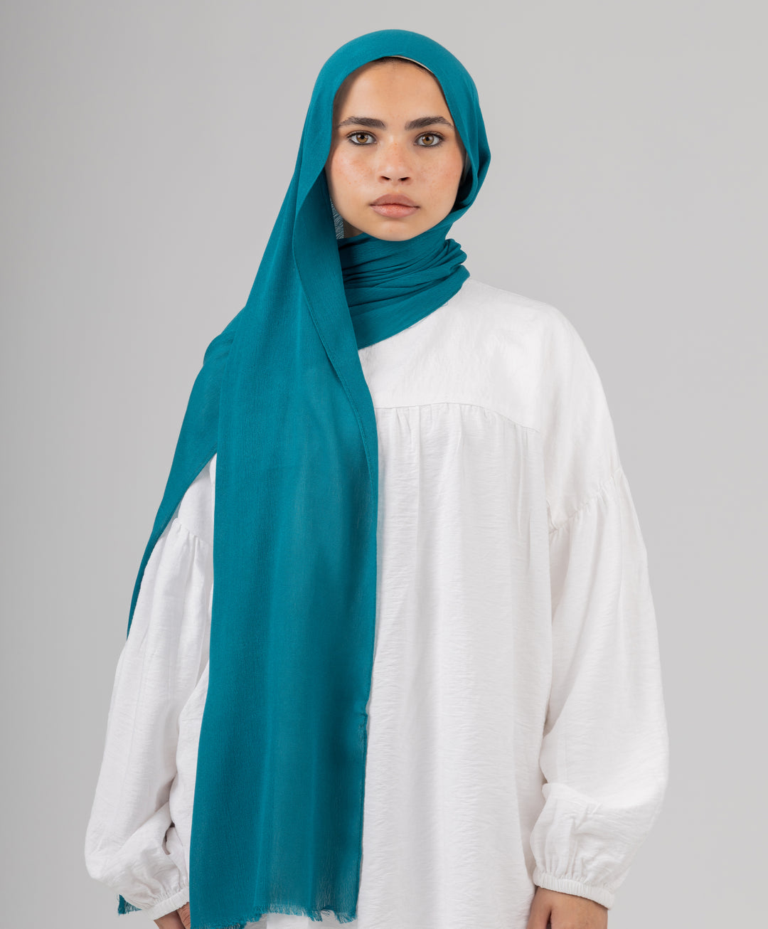 Elegant Cotton Crinkle Scarf