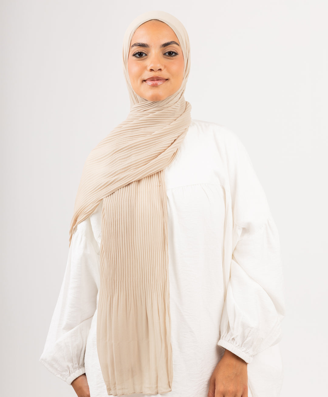 Pleated Chiffon Scarf