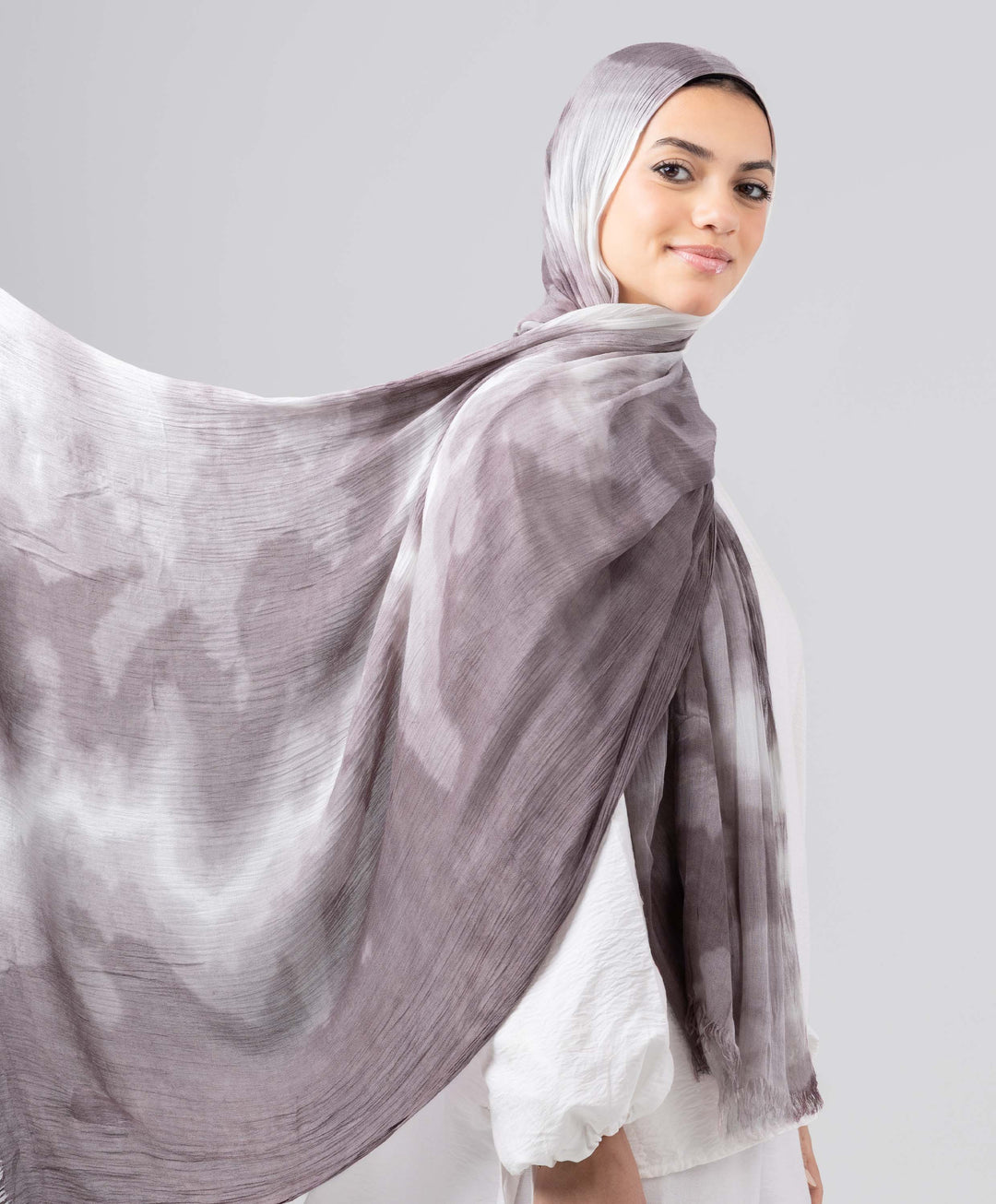 Wave Dye Linen Scarf