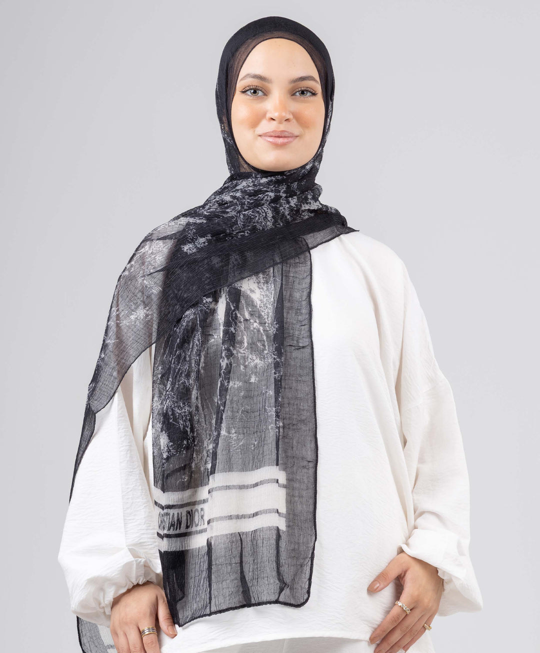 Classic Luxury Crushed Scarf