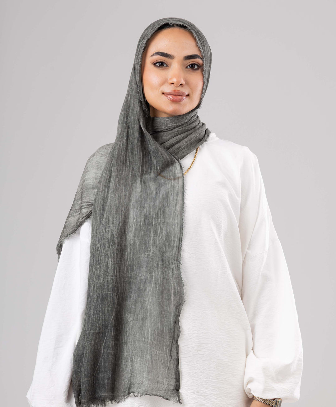 Gloomy Linen Marble Scarf