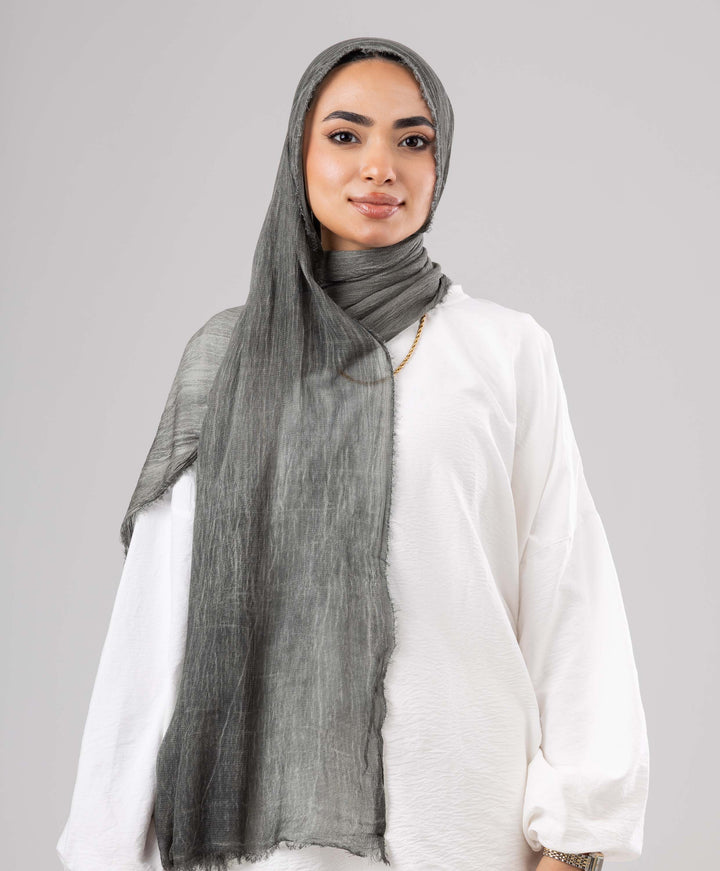 Gloomy Linen Marble Scarf