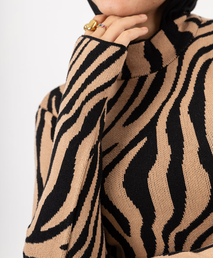 Animal Print Pullover