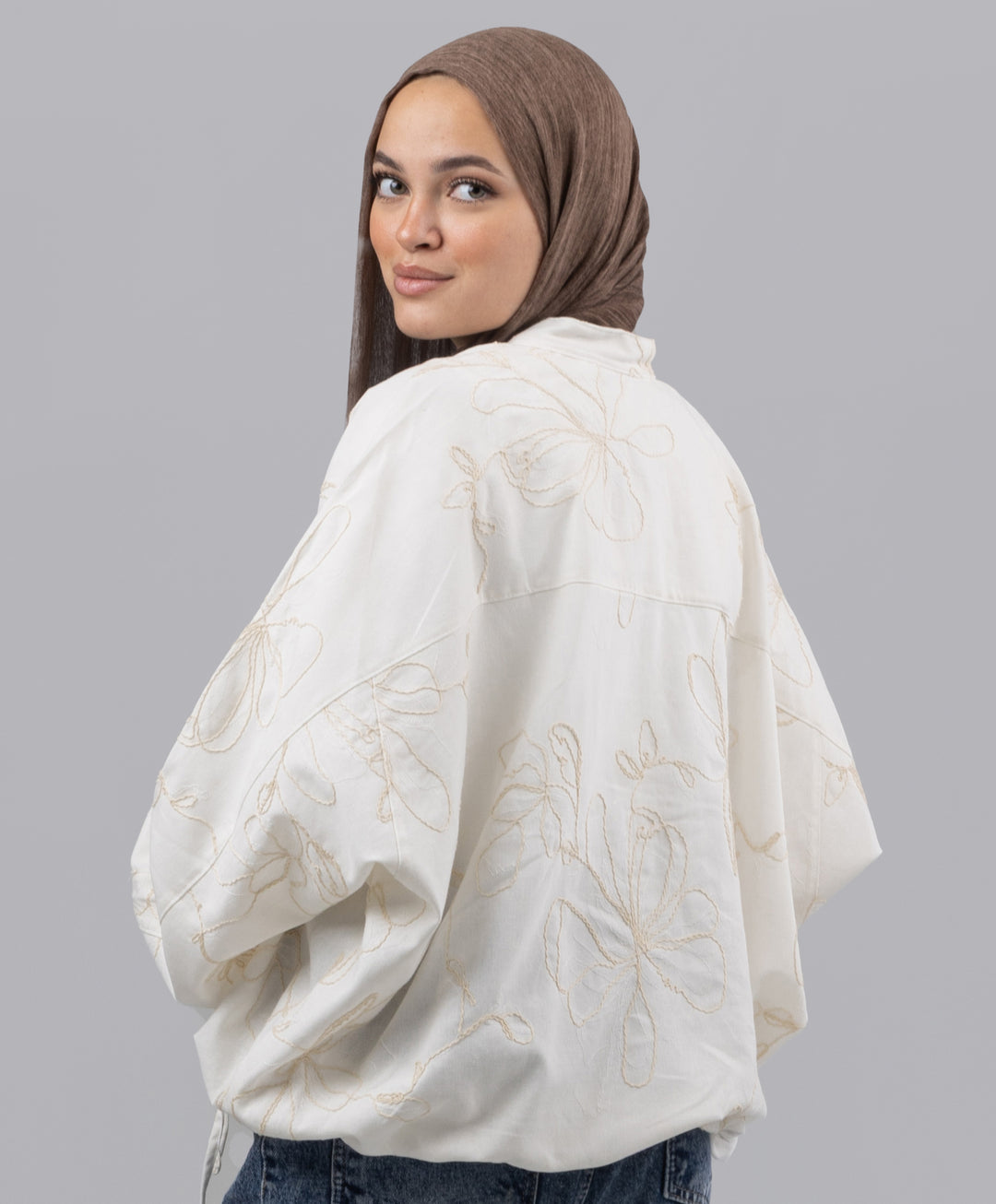 Botanical Embroidered Blouse