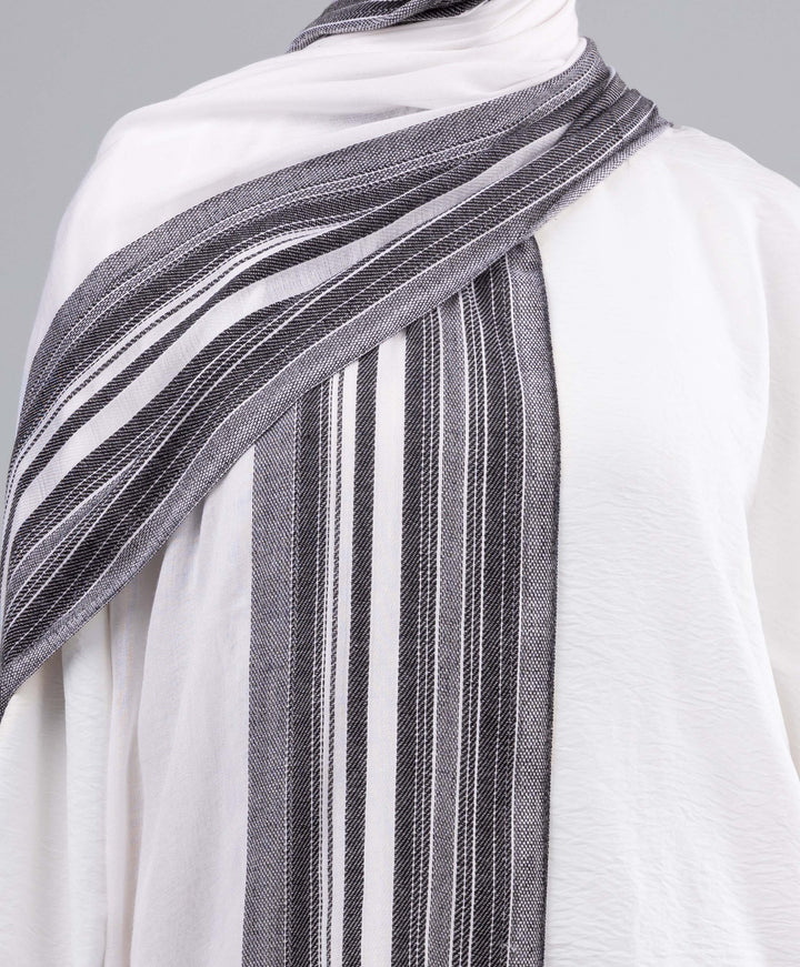 Soft Stripe Linen Scarf