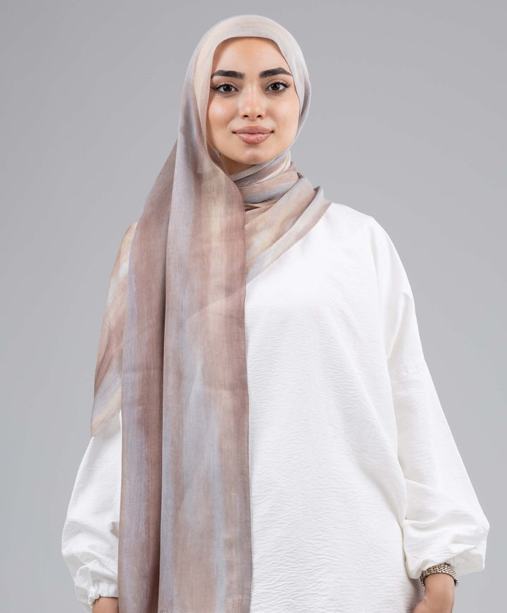Tie Dye Linen Scarf