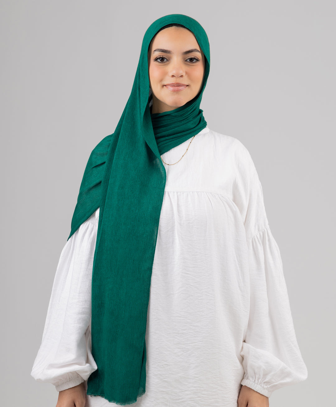 Foggy Marble Tassels Cotton Scarf