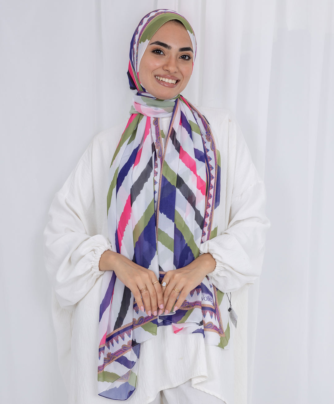 Lined Chiffon Scarf