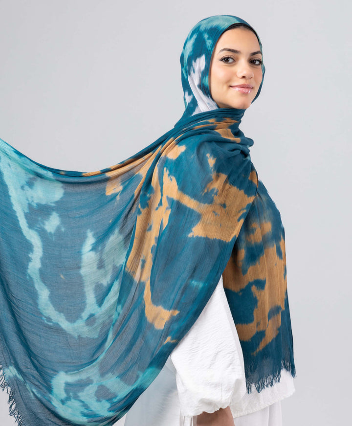 Watercolor Linen Scarf