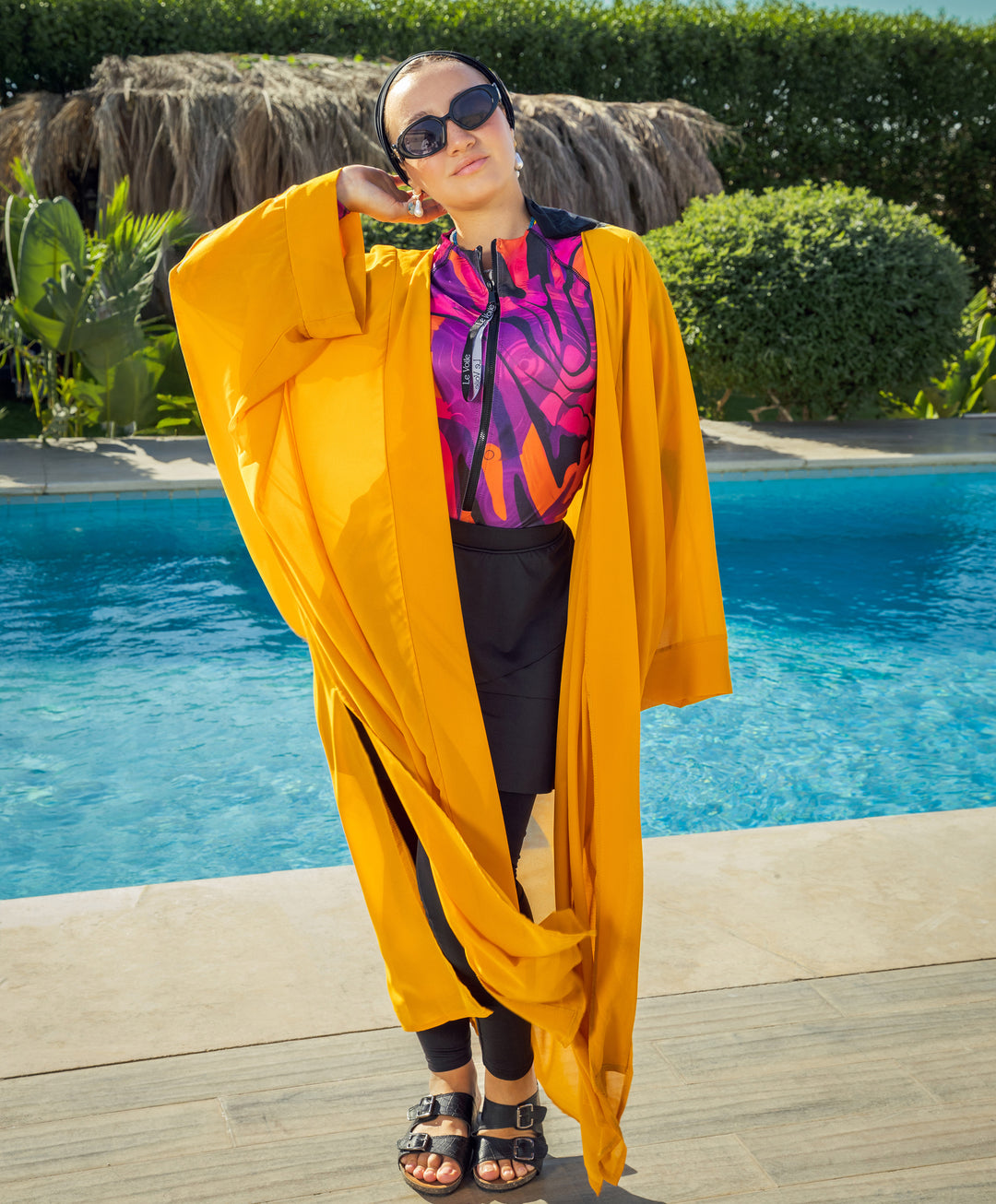 Plain Chiffon Kimono