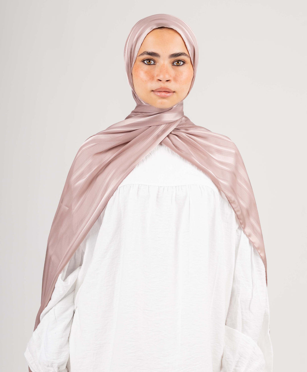 Dainty Satin Chiffon Scarf