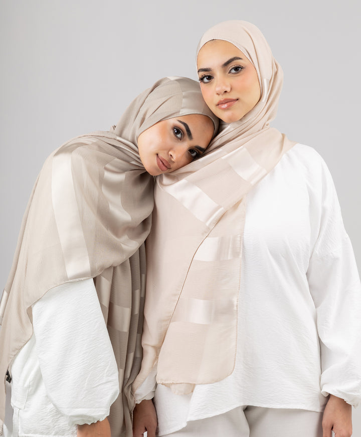 Sparkle Satin Chiffon Scarf