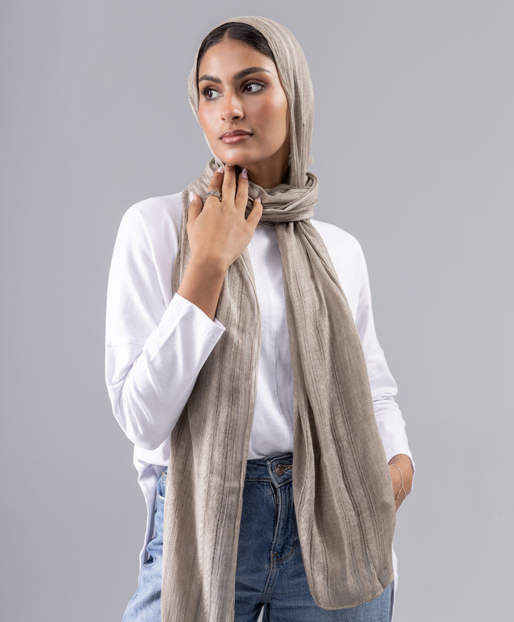 Striped Linen Scarf