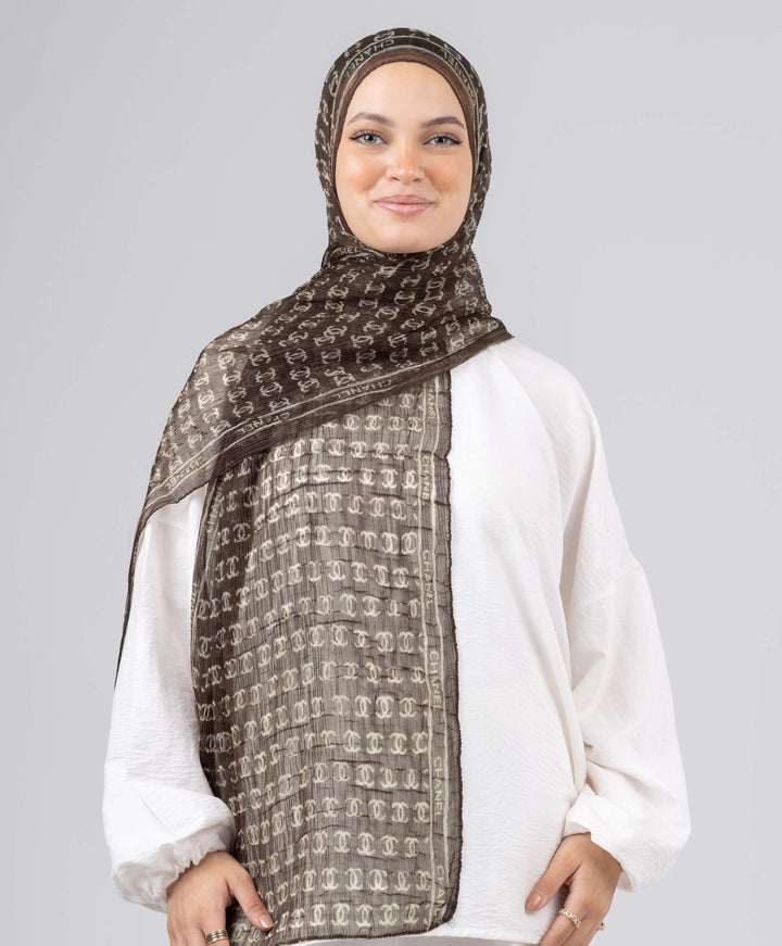 Chain Luxury Crushed Scarf