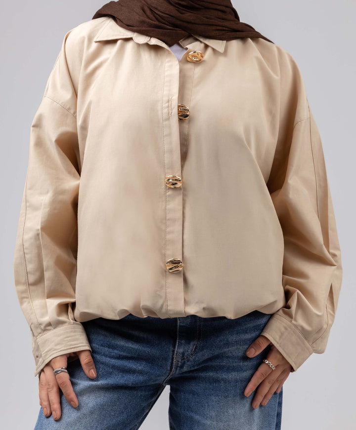 Golden Button Blouse
