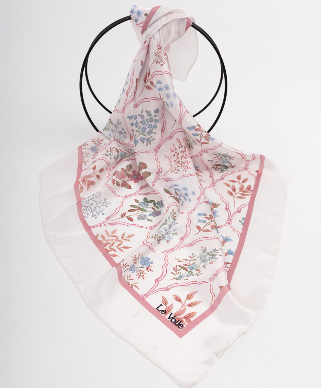 Printed Thick Satin Sq. Scarf