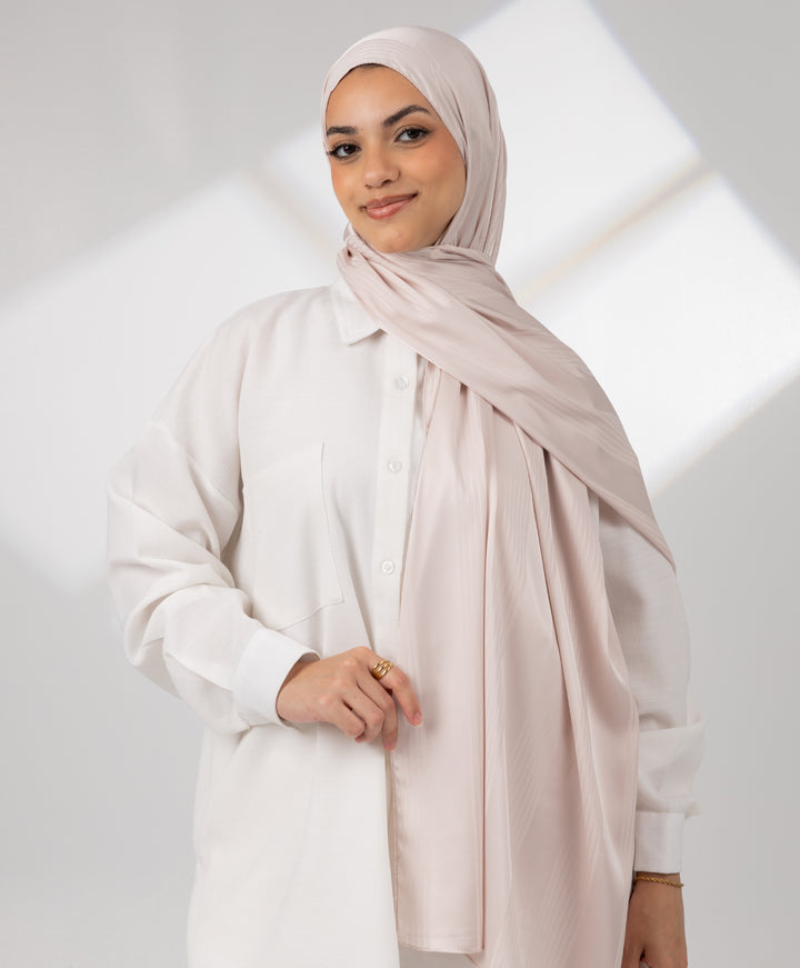 Striped Satin Scarf