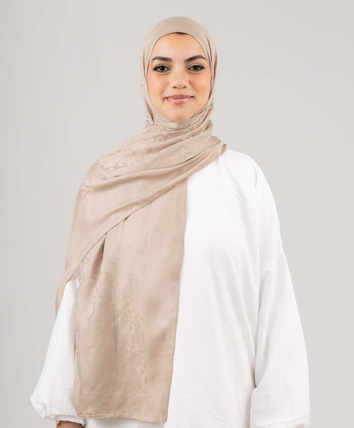 Satin Jacquard Scarf
