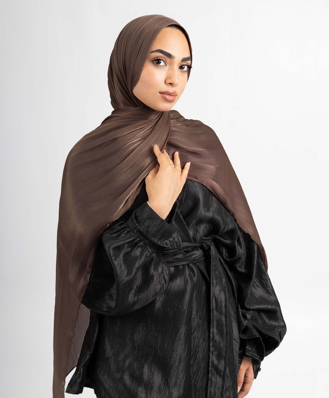 Organza Crinkle Satin Scarf