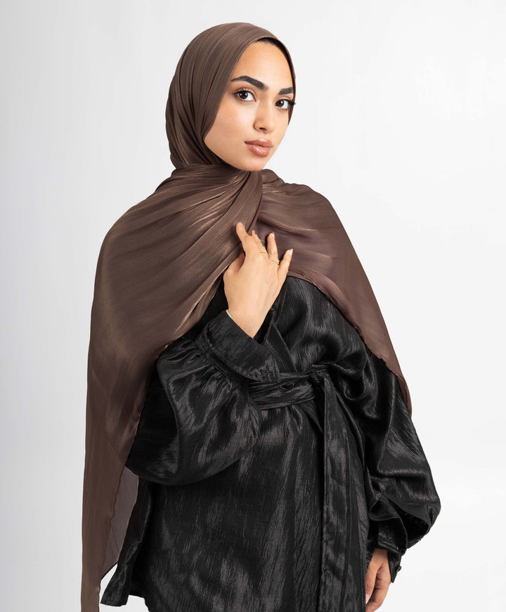 Organza Crinkle Satin Scarf