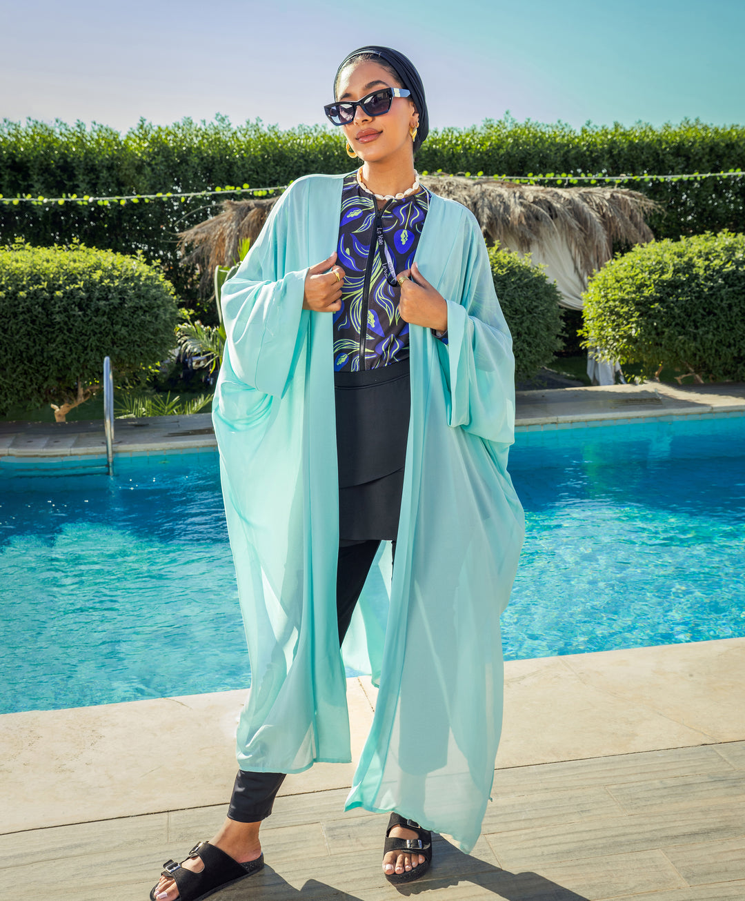 Plain Chiffon Kimono