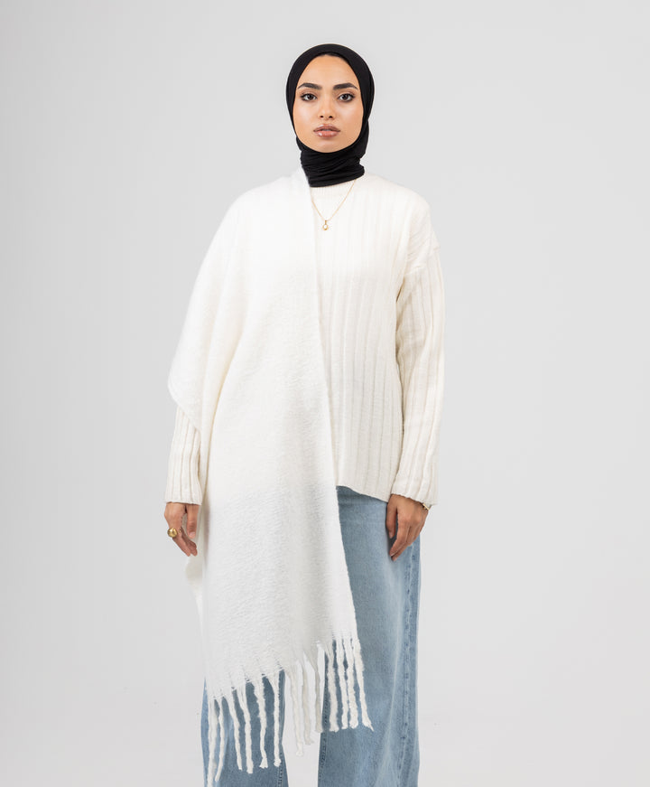 Essential Shawl-Offwhite