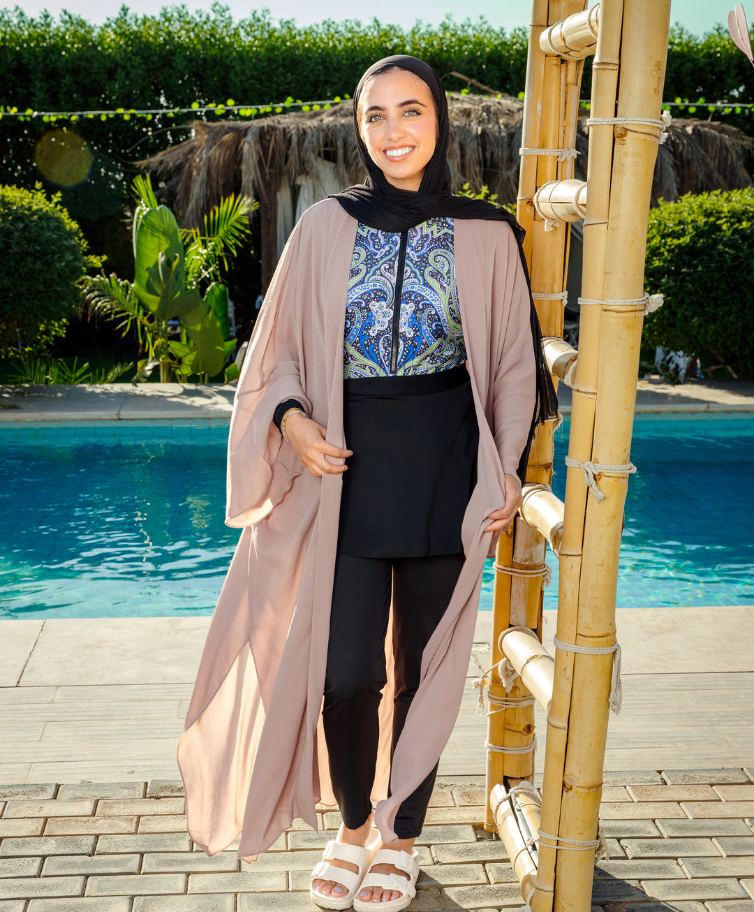 Ruffle Sleeve Chiffon Kimono