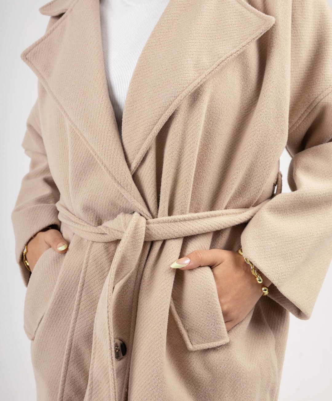 Wool Zigzag Coat