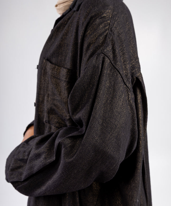 Pleated Linen Shirt