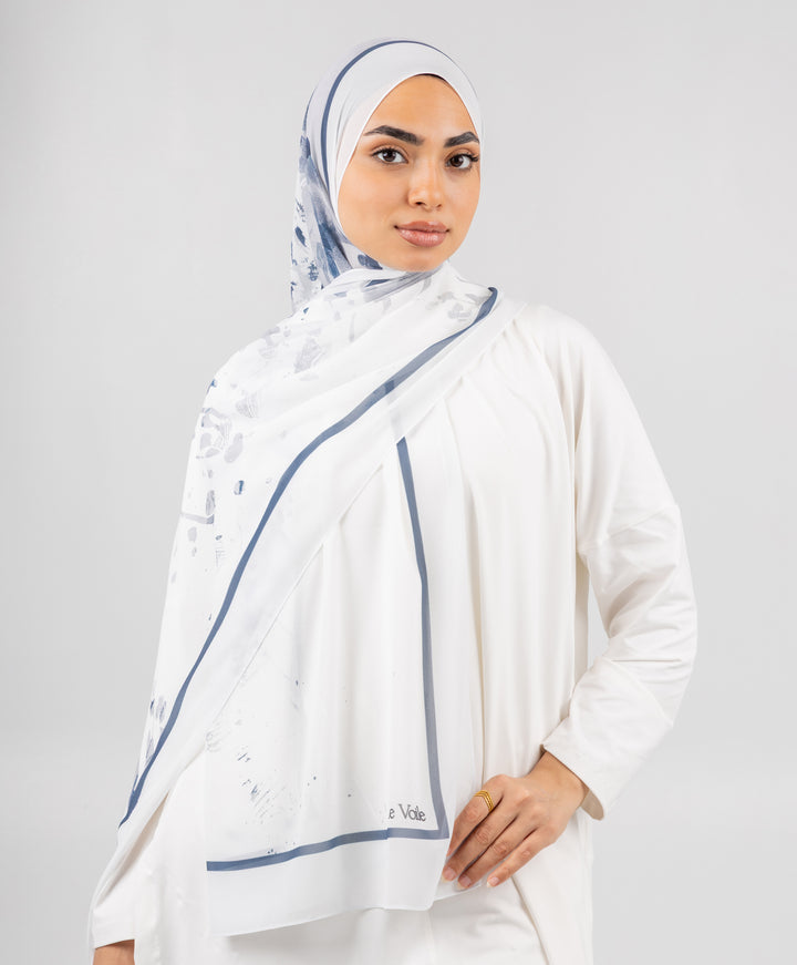 Splashed Chiffon Scarf
