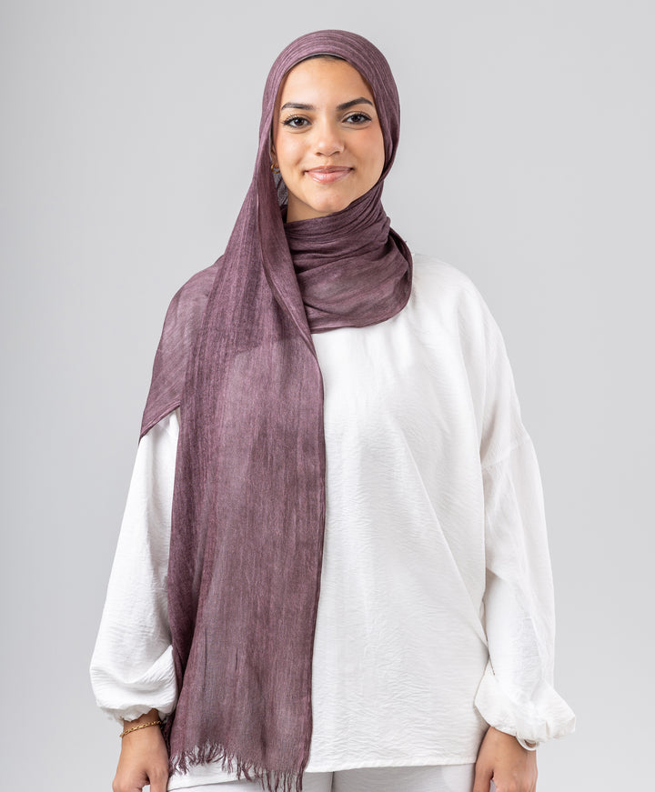 Elegance Crinkled Cotton Scarf