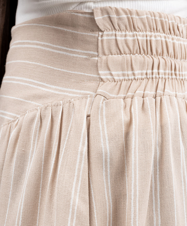 Stripe Linen Skirt