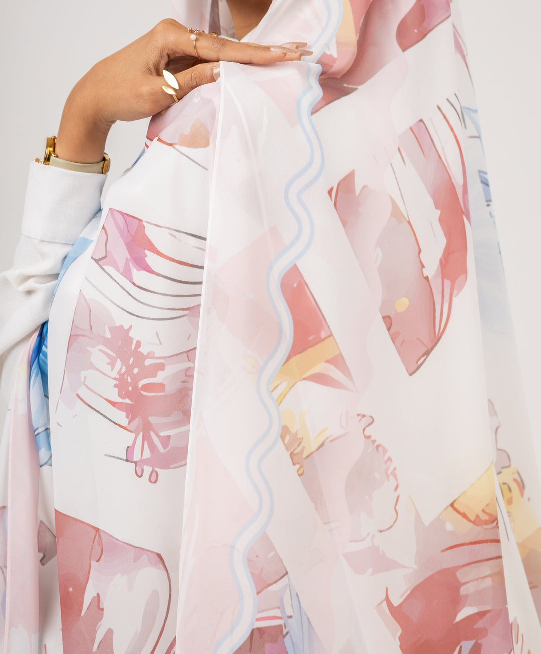 Peach Petal Scarf