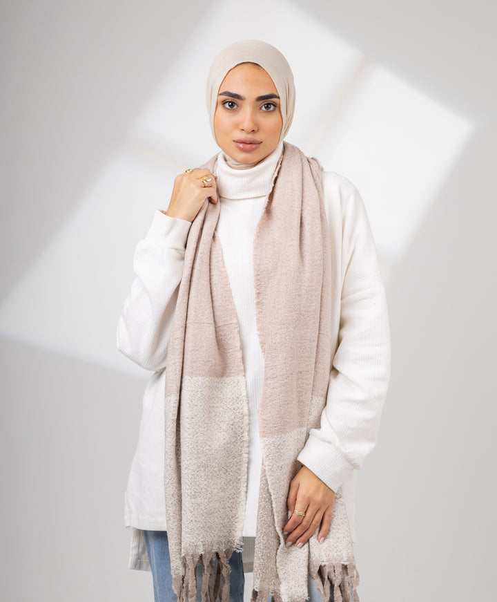 Duo Tone Winter Shawl